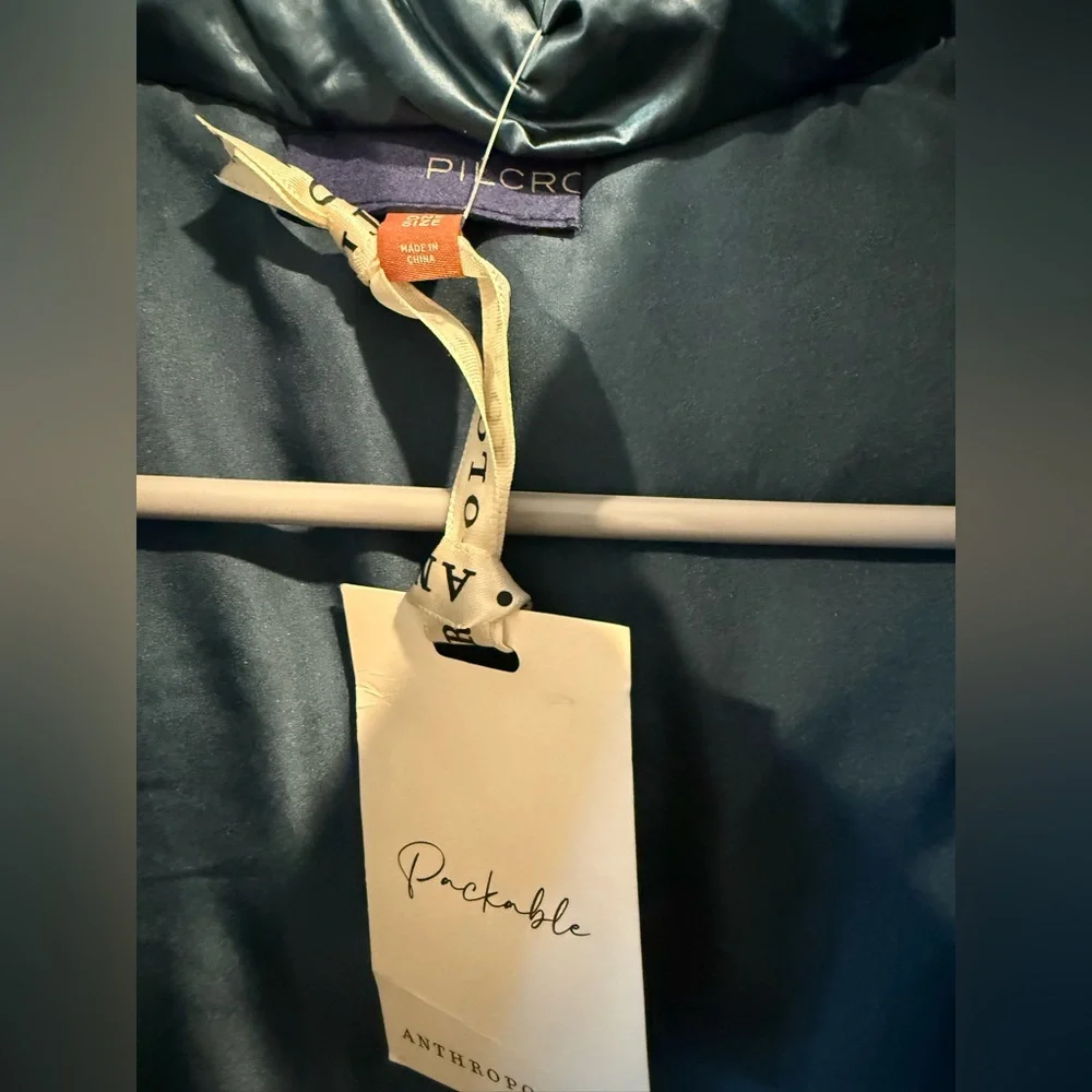 NWT Anthropologie Pilcro Packable Puffer Vest